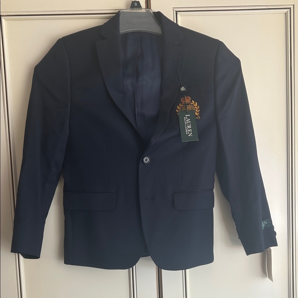 Lauren Ralph Lauren Navy Single-Breasted Sport Coat